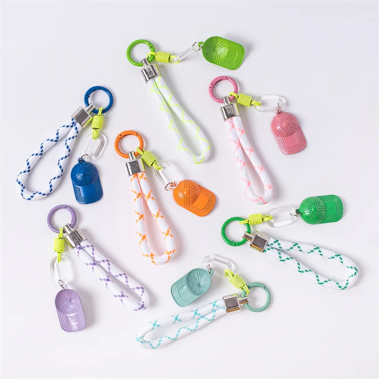 Креативный переливающийся шнур-брелок, карабин, кольцо для ключей для рюкзака, подвесные аксессуары, подвесной шнур, оптовая продажа