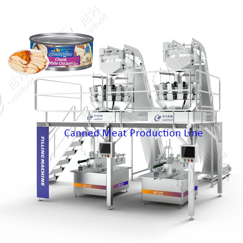 Turnkey Project Canned White Chunk Chicken Breast Production Line