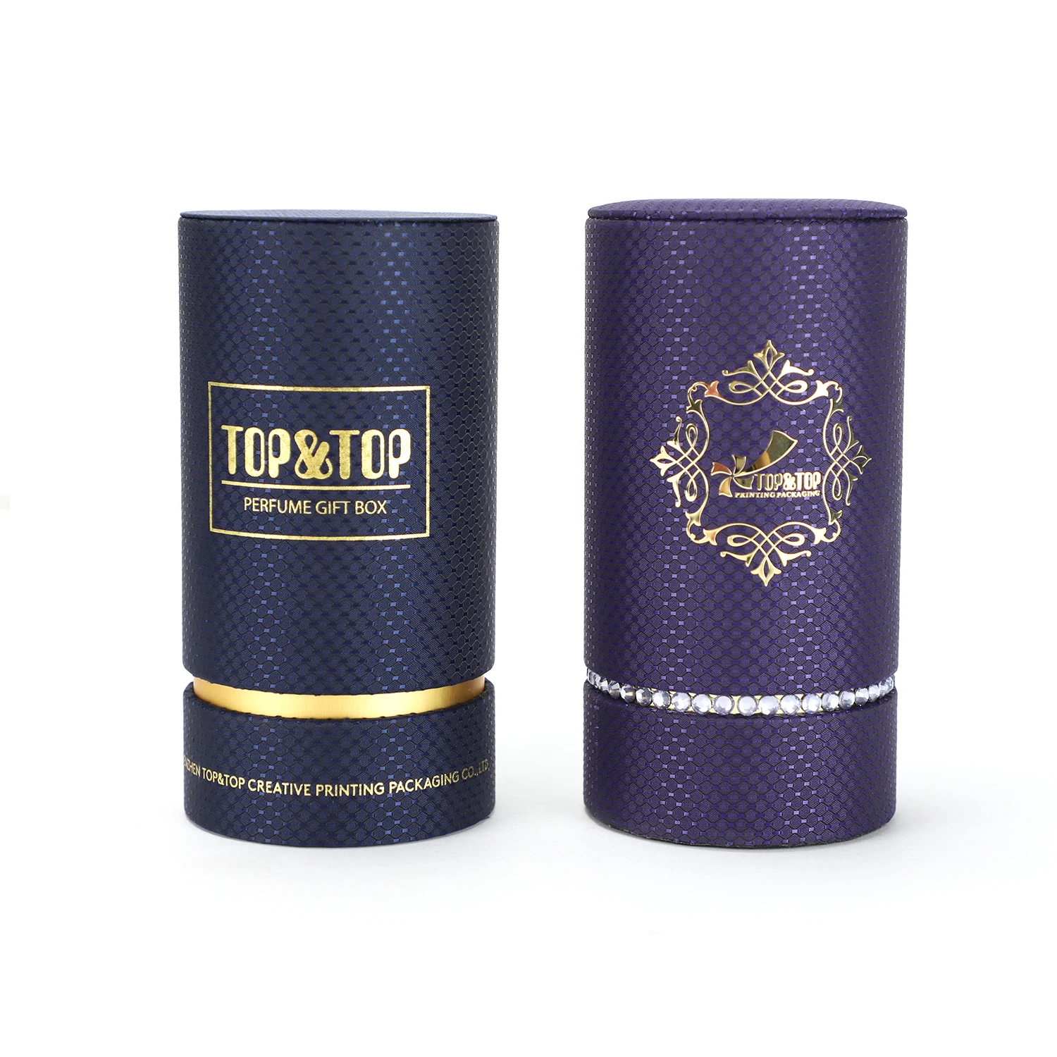 Круглая Бумажная Трубка, упаковочная коробка для парфюмерных бутылок, индивидуальная Роскошная жесткая цилиндрическая упаковочная коробка, одобренная FSC