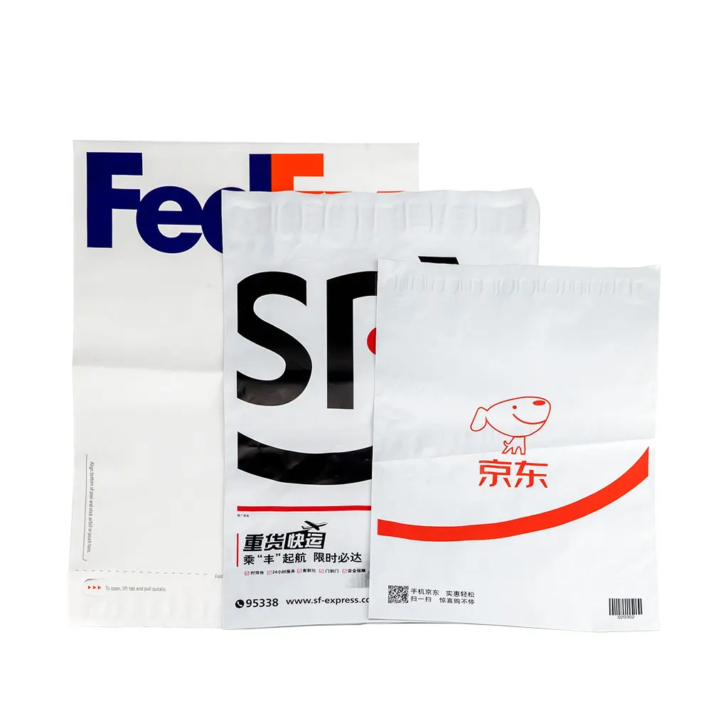 Custom bag a4  size manila envelopes recycled plastic mailer bag custom logo courier bag for shirt