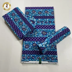 Manufacturer Cotton Printed African Ankara Fabric Labels Cotton Real Wax  For Dress