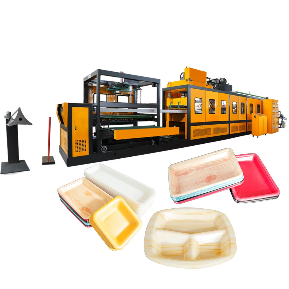 Disposable ps foam plate making machine polystyrene foam plastic take away food container lunch box production line