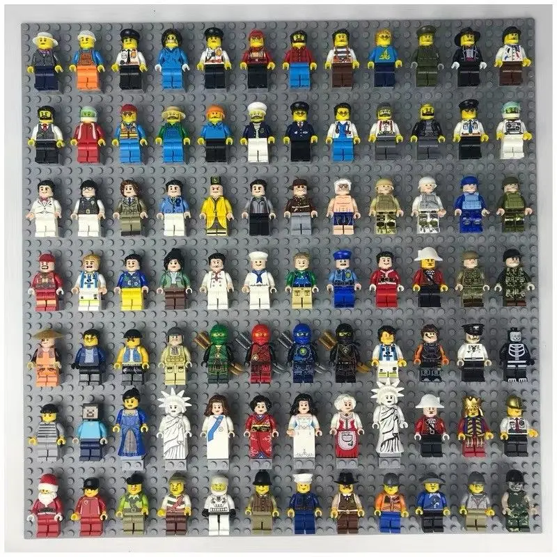 Random Mini Building Blocks Le Animation Diy Mini Cartoon Character Building Blocks Various Style Block Man Kid Educational Toy