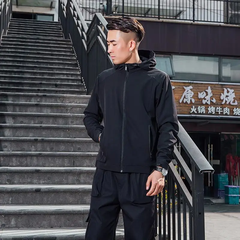 High elastic thin spring antumn 88% polyester 12% spandex cotton outdoor jackets