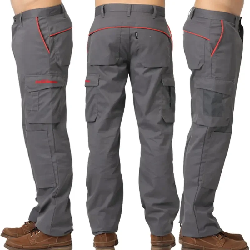 Electrical Engineer Safety Work Pants Industry Hi Vis Reflective Cargo Men Trousers Multi Tool Pockets