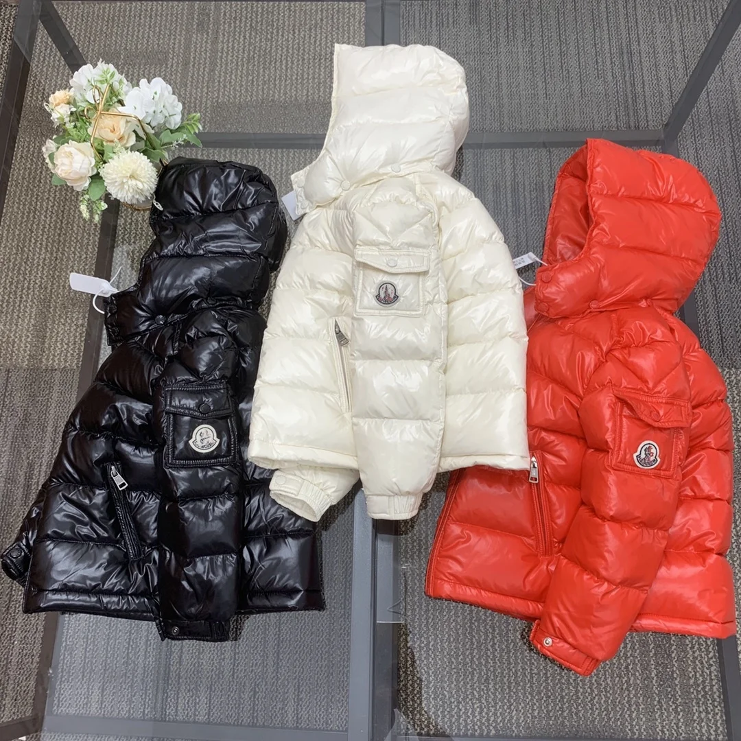 2024 Hot Sale Baby Hooded Down Jacket Kids Thicken Warm Winter Coat Outerwear For Boys&girls