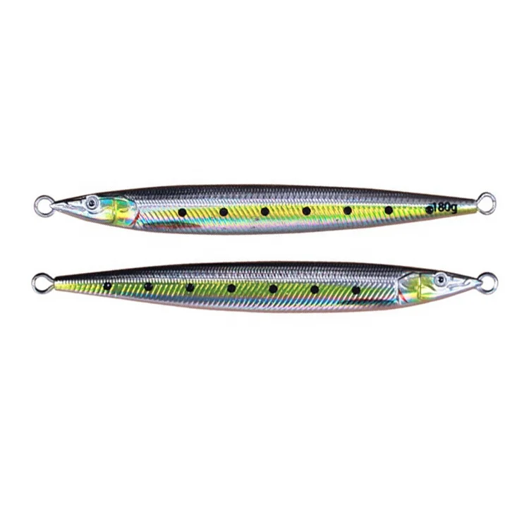 150g 180g Bass Luminous Fishing Slow Jigs With Assist Hooks Metal Jig Offshore Jigging Lures