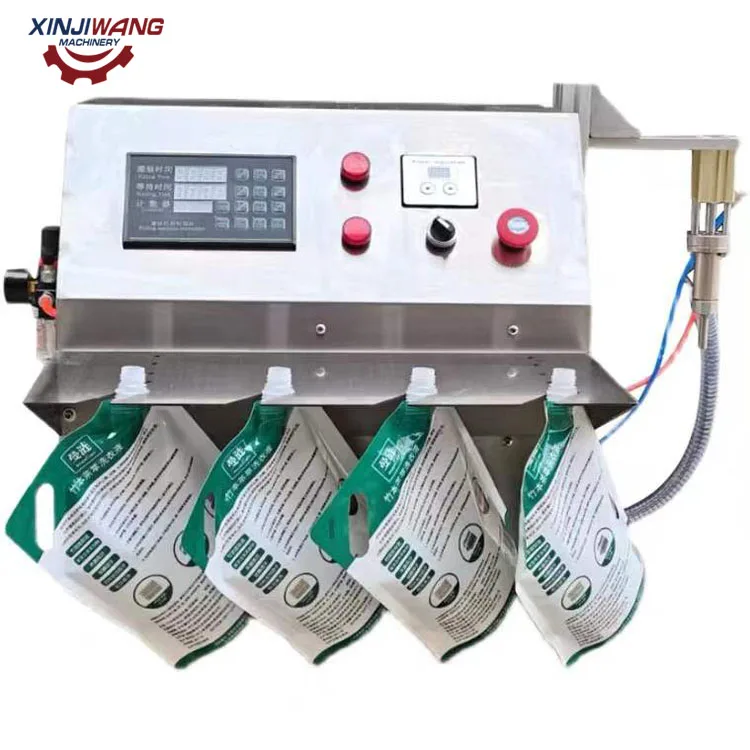 Semi Automatic Detergent Filling Machine Pouch Premade Bag Doypack Packing Juice Shampoo Liquid Packaging Machines