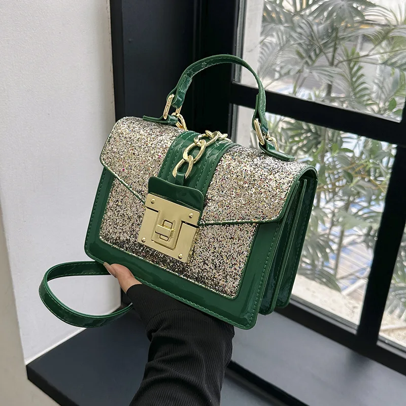 Fashion luxury leather women hand bags shiny evening bag purses and handbags 2023