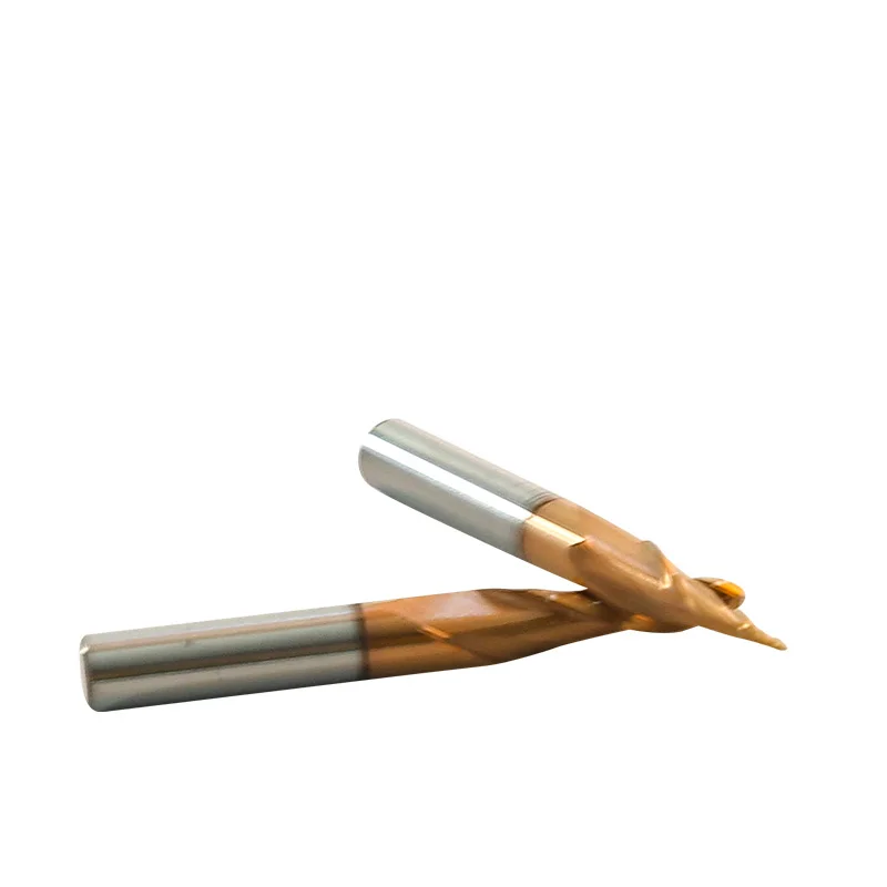 Hongyang Diameter 1mm Tapered Conical Shell Ball Nose End Mill Cutter For Wood