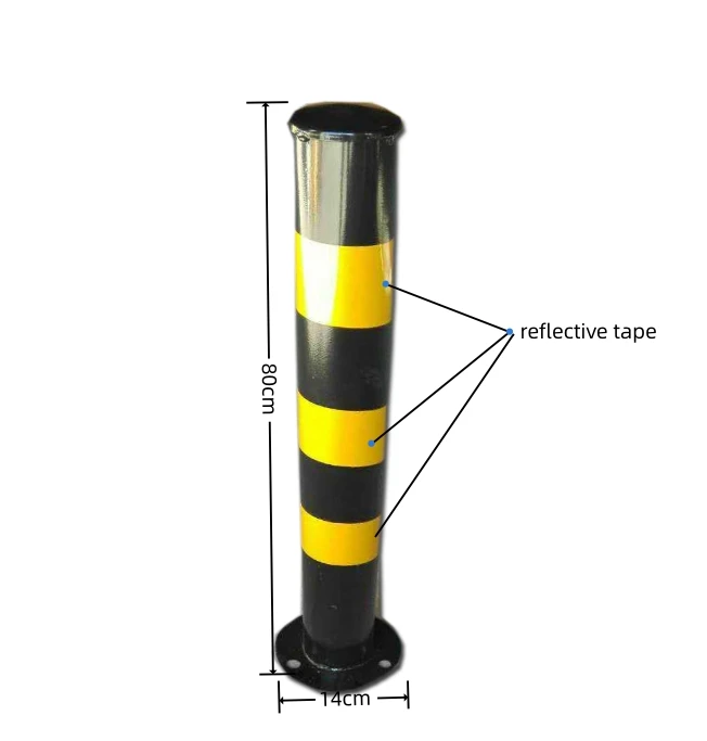Factory direct sale barrier guide metal iron pole traffic road delineator post safety warning post