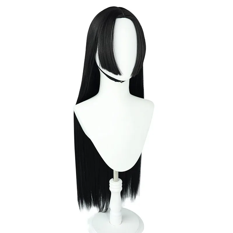Wholesale Boa Hancock Wig 90cm Long Black Straight Synthetic Anime Heat Resistant One Piece Cosplay Wig Without Bangs