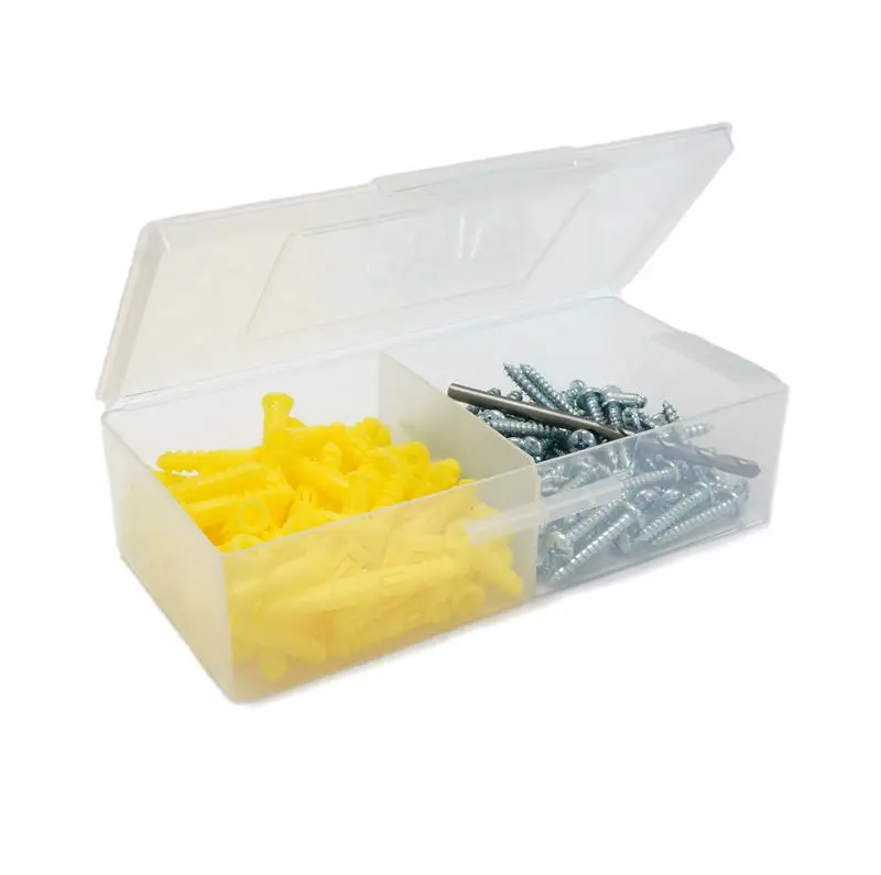 201pcs Plastic Anchor Kit  High Quality Yellow Plastic Ribbed Drywall Anchor Nylon Drywall Expansion Anchors Wholesale