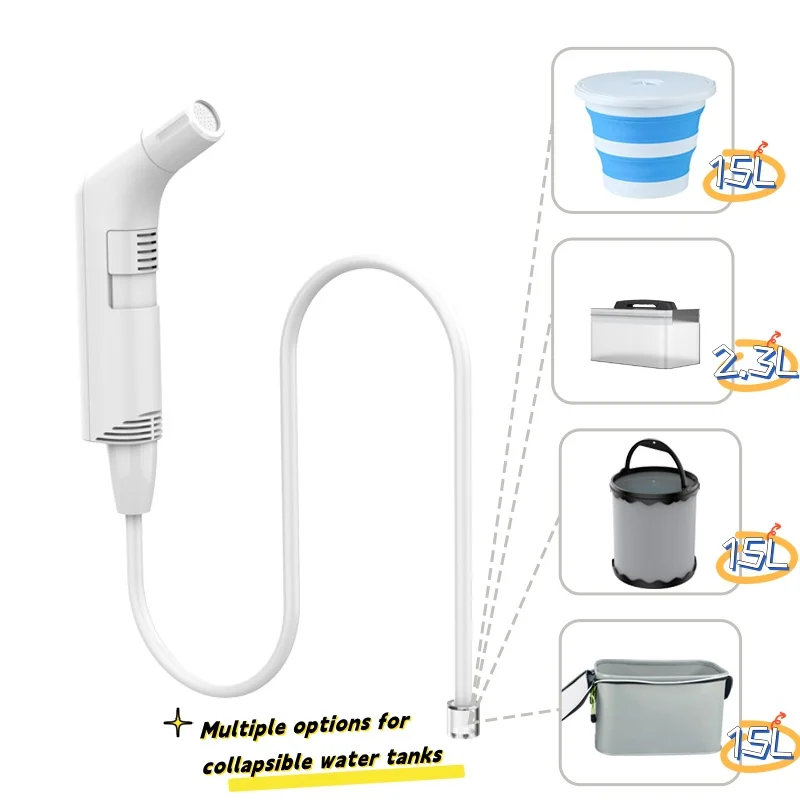 Personal Cleaning Electric Travel Shattaf USB Rechargeable Handheld Portable Bidet Sprayer with Optional Water Tanks