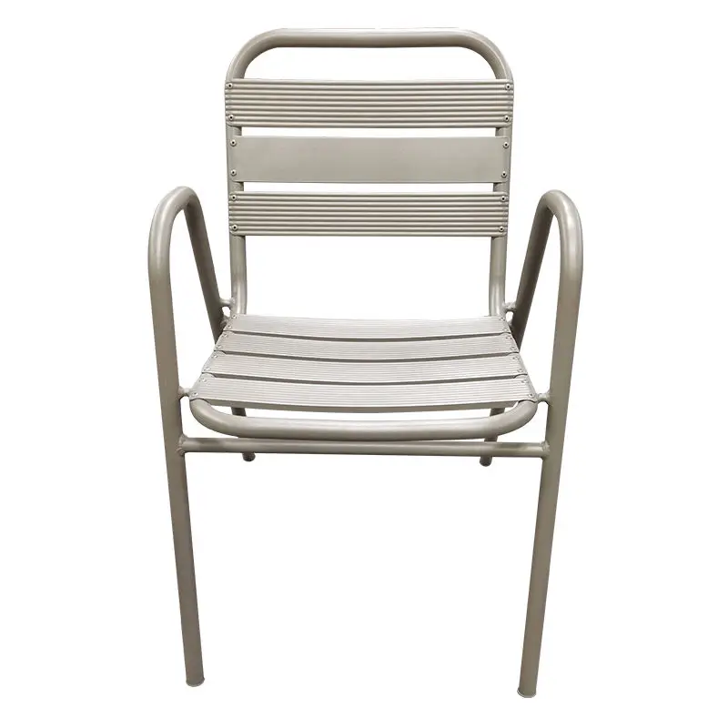 Active Demand Outdoor Garden Modern Airport Cafe Aluminum Frame Leisure Backrest Chairs