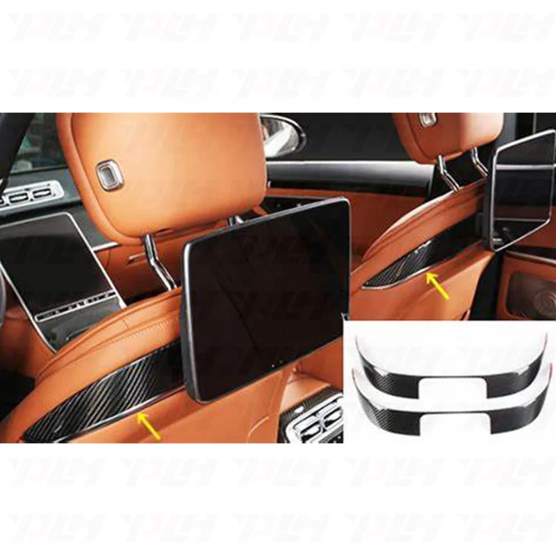 Wholesale Price Car Accessories Carbon Fiber Auto Seat Back Side Cover For S Class W223 Chair Back Interior Trim
