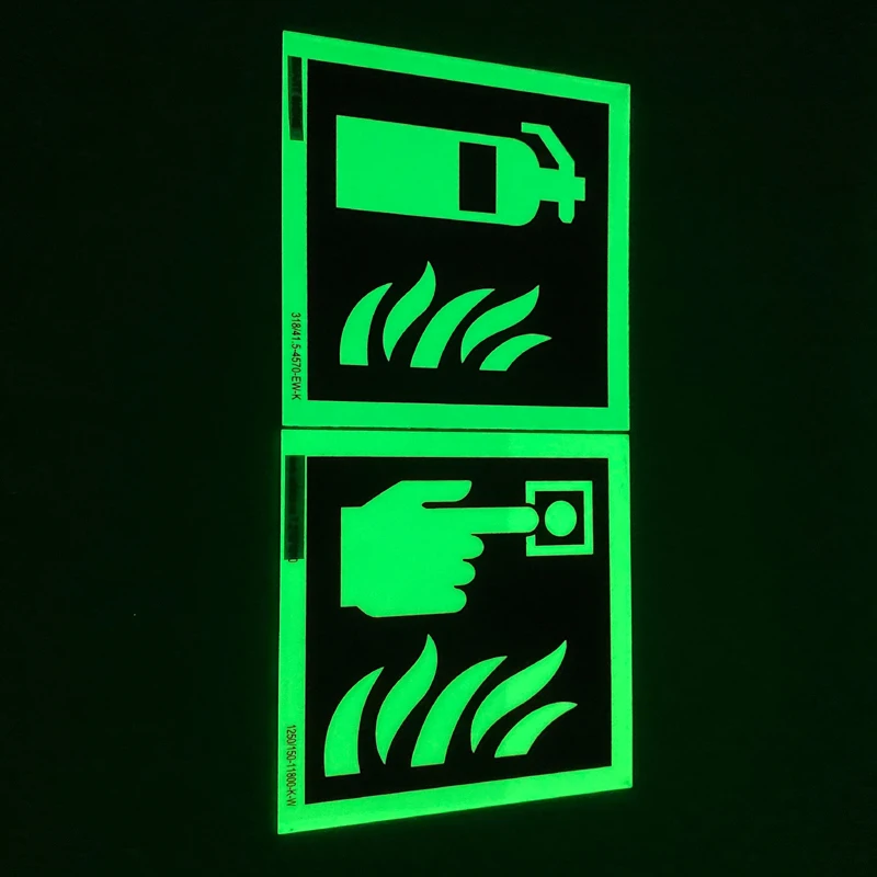 Высококачественный светящийся фотолюминесцентный знак со стрелкой для выхода