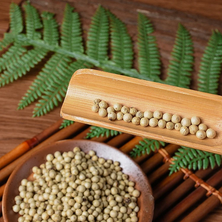 BaiHuJiao Dried White Pepper Spice Raw White Pepper Seasoning in Granule Shape