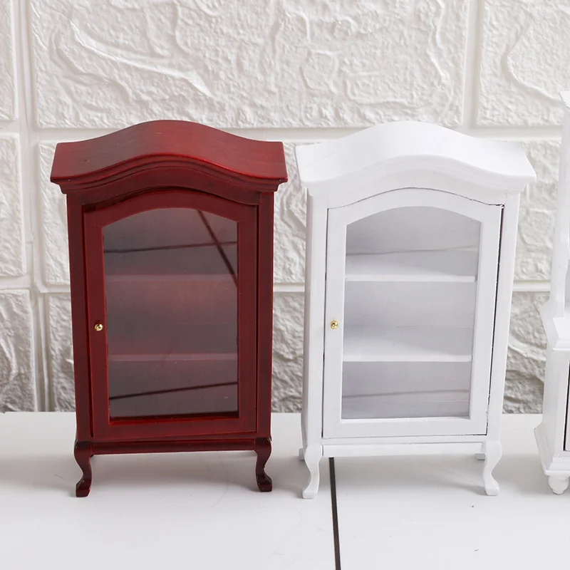 DIY doll house model 1:12 mini treasure cabinet craft mini furniture cabinet simulation furniture display cabinet crafts