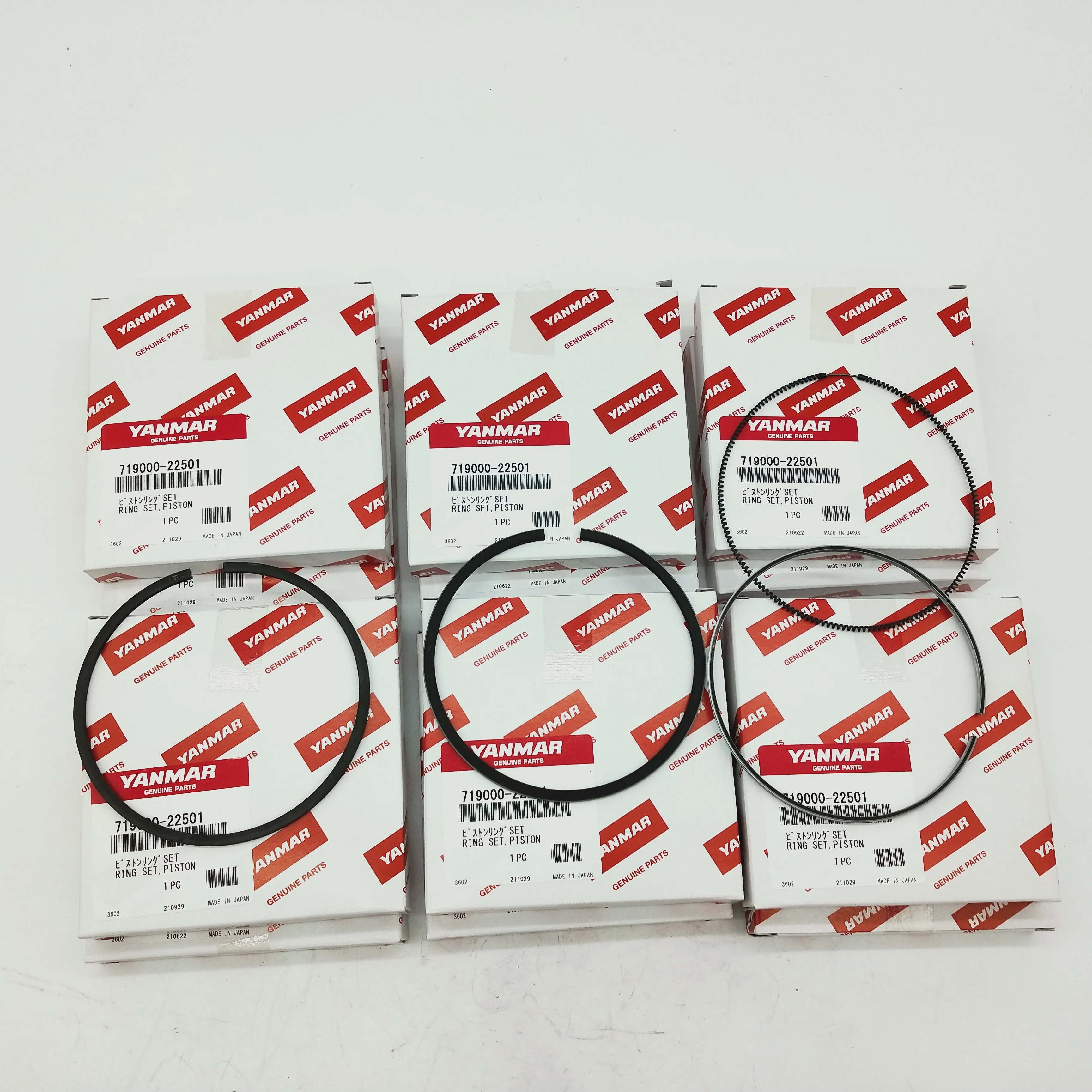 Japan Parts 4LHA 6LYA-STP Yanmar Piston Ring 719000-22501For Yanmar Boat Engine  Piston Ring For Yanmar Marine Piston Ring