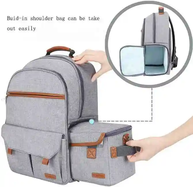 Fits 15.6 laptop with build-in DSLR camera backpack waterproof camera backpack for women and men