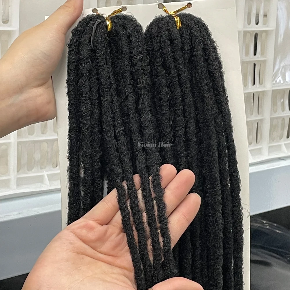 wholesale soft dread locks crochet synthetic hair extension 22inch dream dread 22inch natural looking dread locs extension