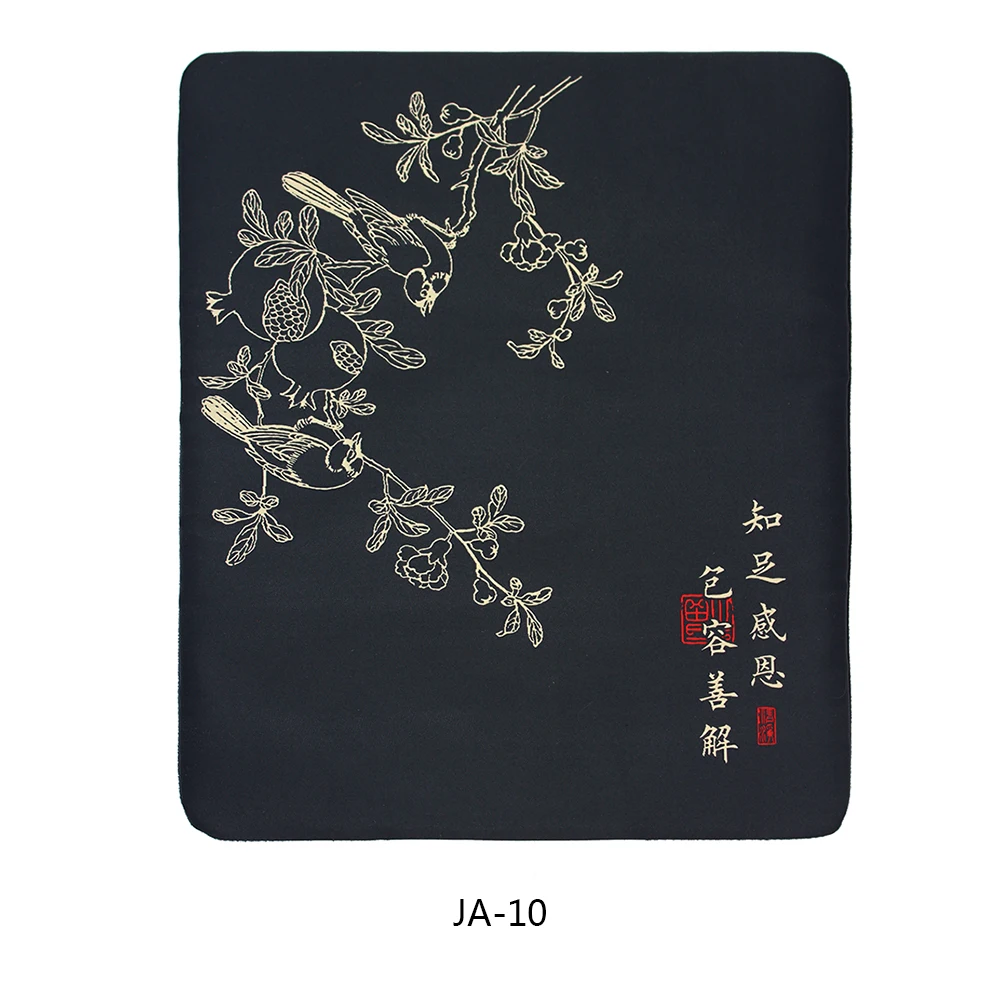 Chinese words embroidery Mouse Pads Small Gaming Mouse pads Nonslip Rubber Mat Company Desk Pad Design For Gift Cute Rugs