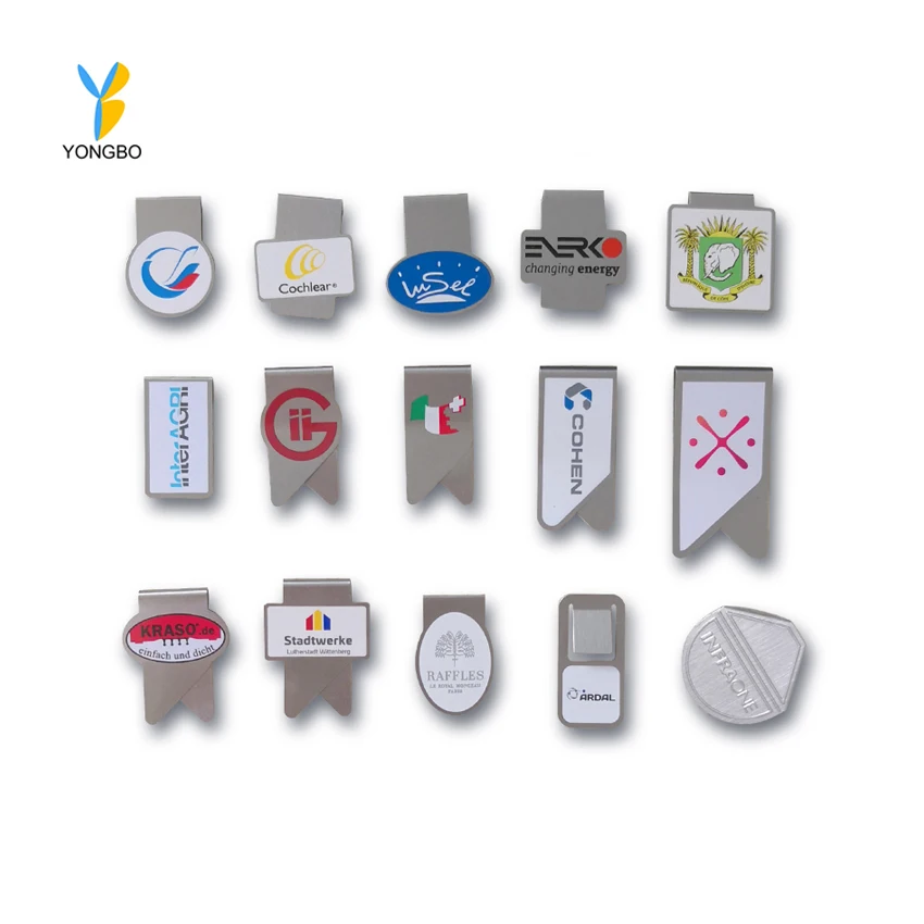 Hot Sale Custom Shape Paper Clip Stainless Steel Metal Bookmark Clip