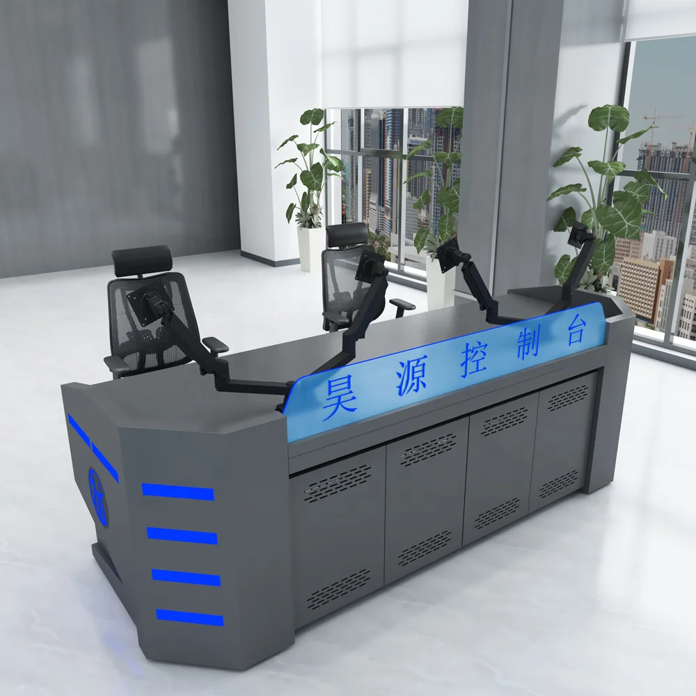 Светодиодный командный центр безопасности монитор консольный стол источник Заводская индивидуальная мебель для офисных рабочих станций