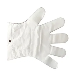 High Quality Low Price Disposable Plastic Cpe Folded Gloves Customized Logo