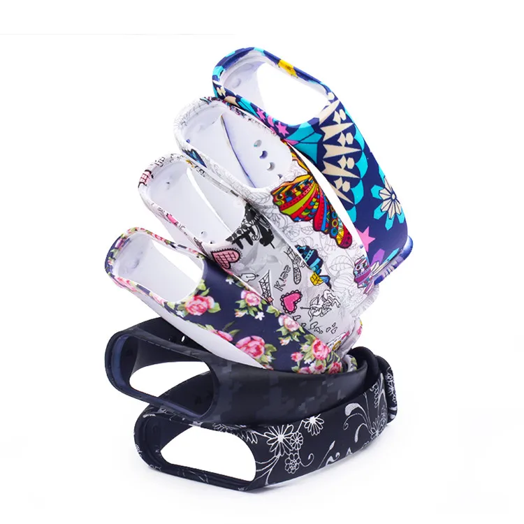 Ремешок силиконовый для Xiaomi Mi Band 3 4, спортивный браслет для xiaomi mi band 3 4 Mi Band 4 3