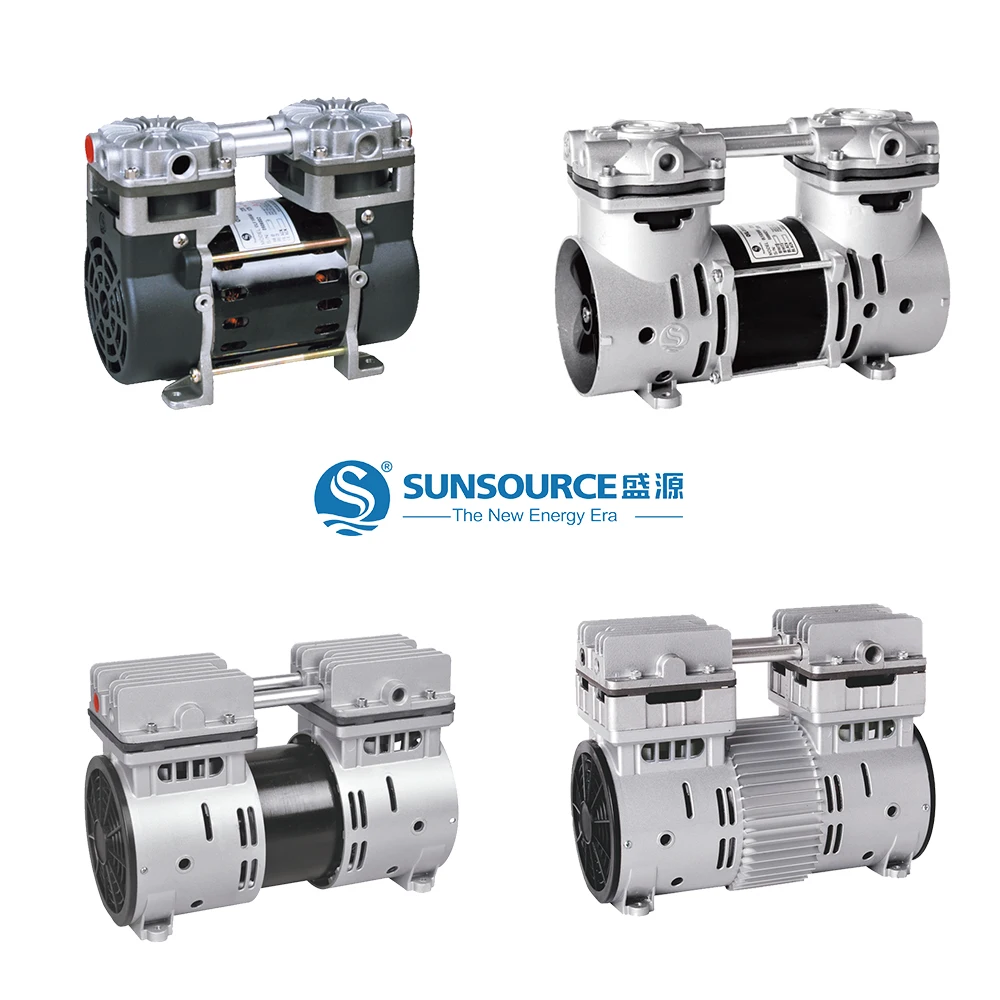 750W -930 mBar Dty Oil Free Vacuum Pump OLF1500D Lab Dental Medica Oil Free Air Compressor Oil Free Head Rocking Piston Type