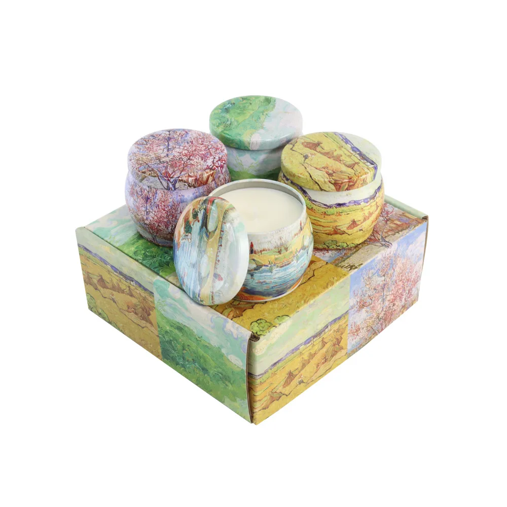 Aromatherapy candle soybean wax 3.5oz creative hand gift