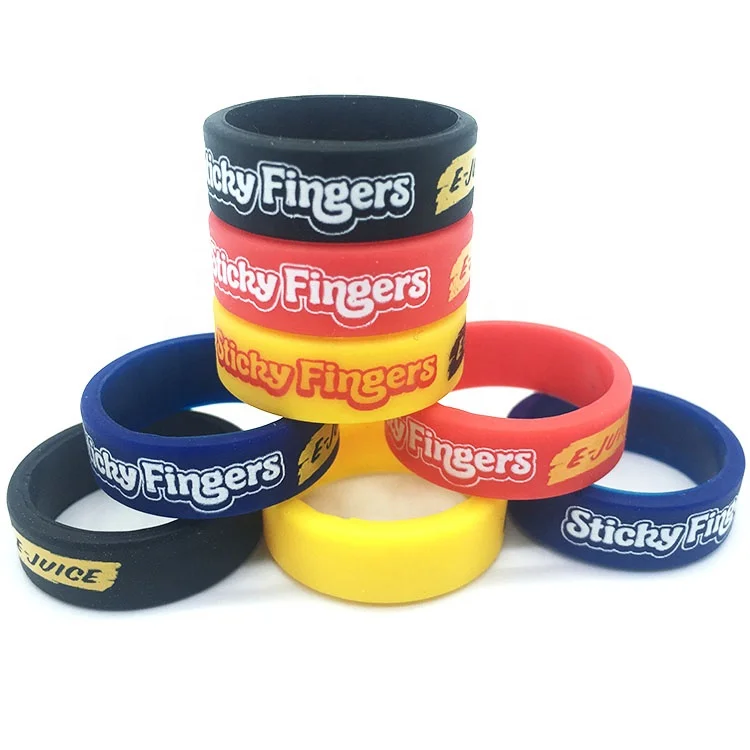 2020 cheap custom your own brand silicone vape bands to protect e-cigs and e-juice