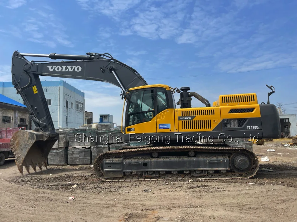 Sweden Original Large Used VOLVO EC480D Excavator 48 TON Building Excavating Machine FOR SALE