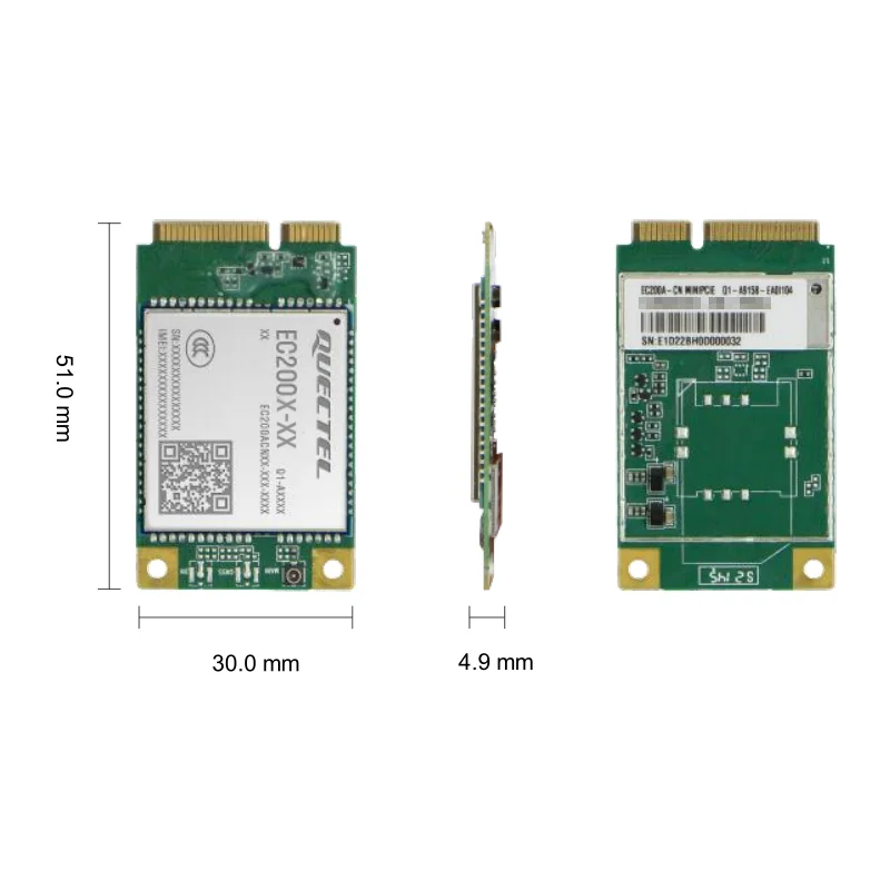 EC200A MINIPCIE серии LTE модуль CAT4 4G модуль EC200ACN/EU/AU мини PCIe EC200ACN MINIPCIE-C Quectel EC200 серии