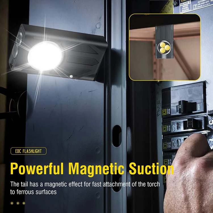 Фонарик V7 для повседневного использования 1100 лм миниатюрный фонарик-брелок перезаряжаемый Ipx5 водонепроницаемый многофункциональный цветной светодиодный мини-фонарик