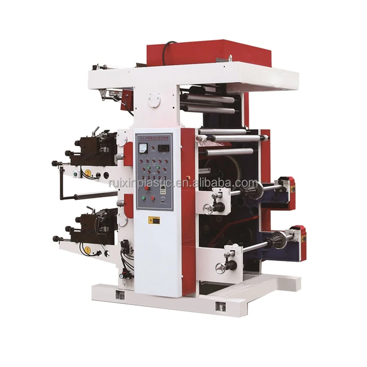 Small Type Full Automatic T-shirt  Plastic Bag Printing Machine Two Colors With Low Price