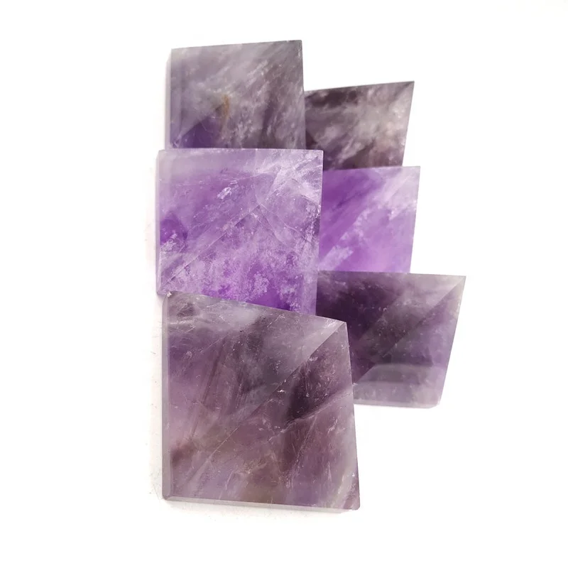 Energy Reiki Healing Natural Crystal Orgone Amethyst Pyramid Carved Stone