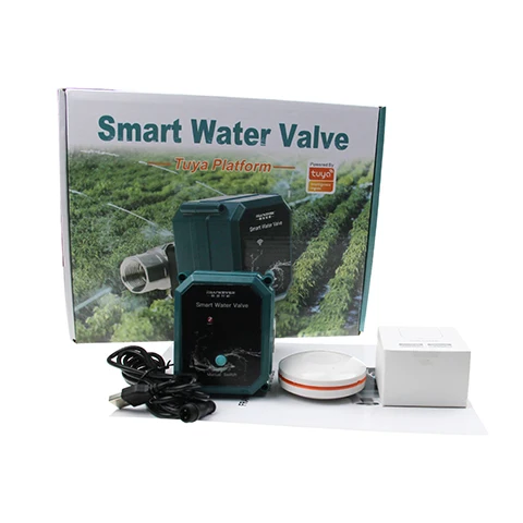 Tuya Smart WiFi Water Valve for Water Leakage Protection System Compatible with Alexa Google Home and Wireless gateway