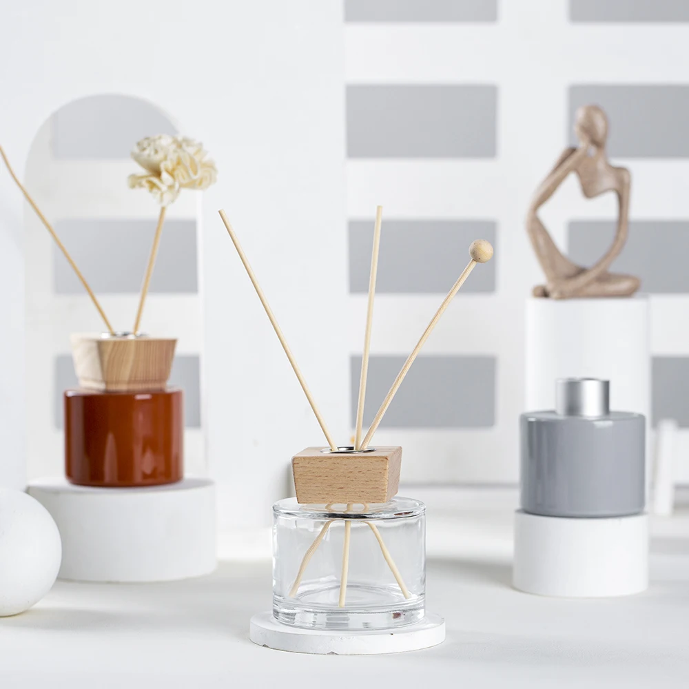 Unique home color wholesale aroma diffuser bottle luxury reed diffuser bottle with cap