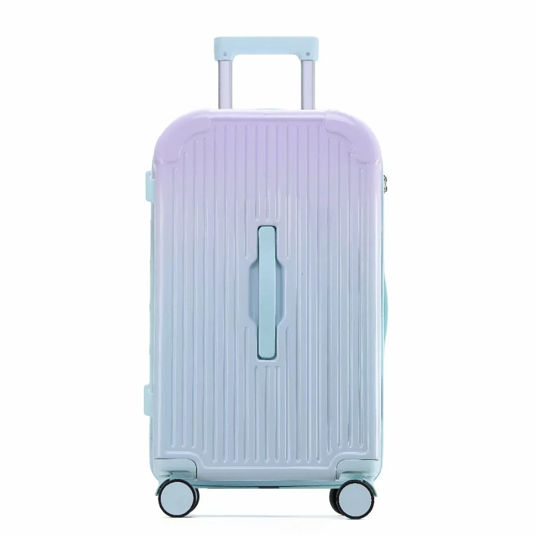 New Fashion Popular Travelling Bag Light Weight Suitcase With Gradient Color Other Luggage With USB  For Young