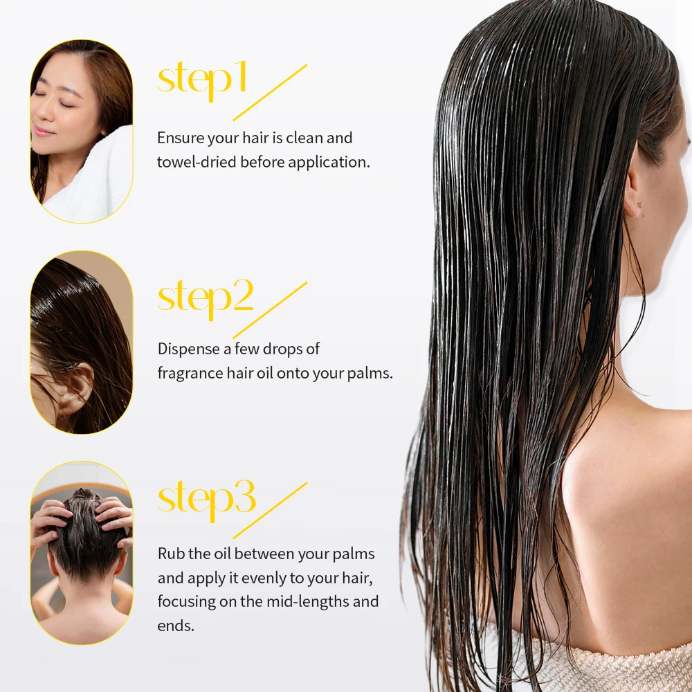 Hair Perfume and Nourishing Oil for Deep Repair of Split Ends and Frizz, Smoothing and Softening Hair