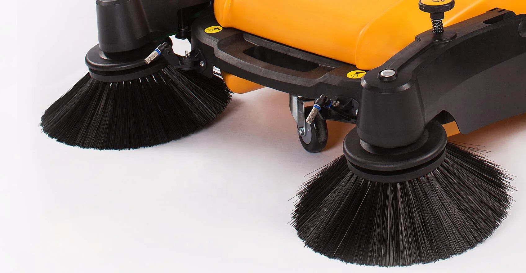 Industrial Warehouse Hand Push Electric Water Spray Floor Sweeper Machine for Sale