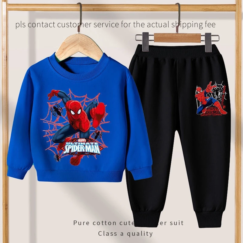 Fall Winter Boys Sweatsuit Cotton Kids Tracksuit Custom Design Cartoon Printing Premium Kids Jogging Suits