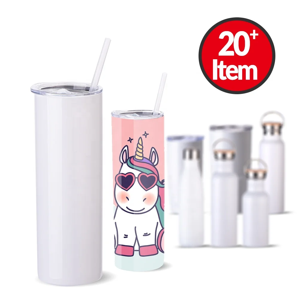 
WB White Blank Sublimation Mug Stainless Steel Heat Transfer Dye Sublimation Blank Travel Coffee Mug for Sublimation 