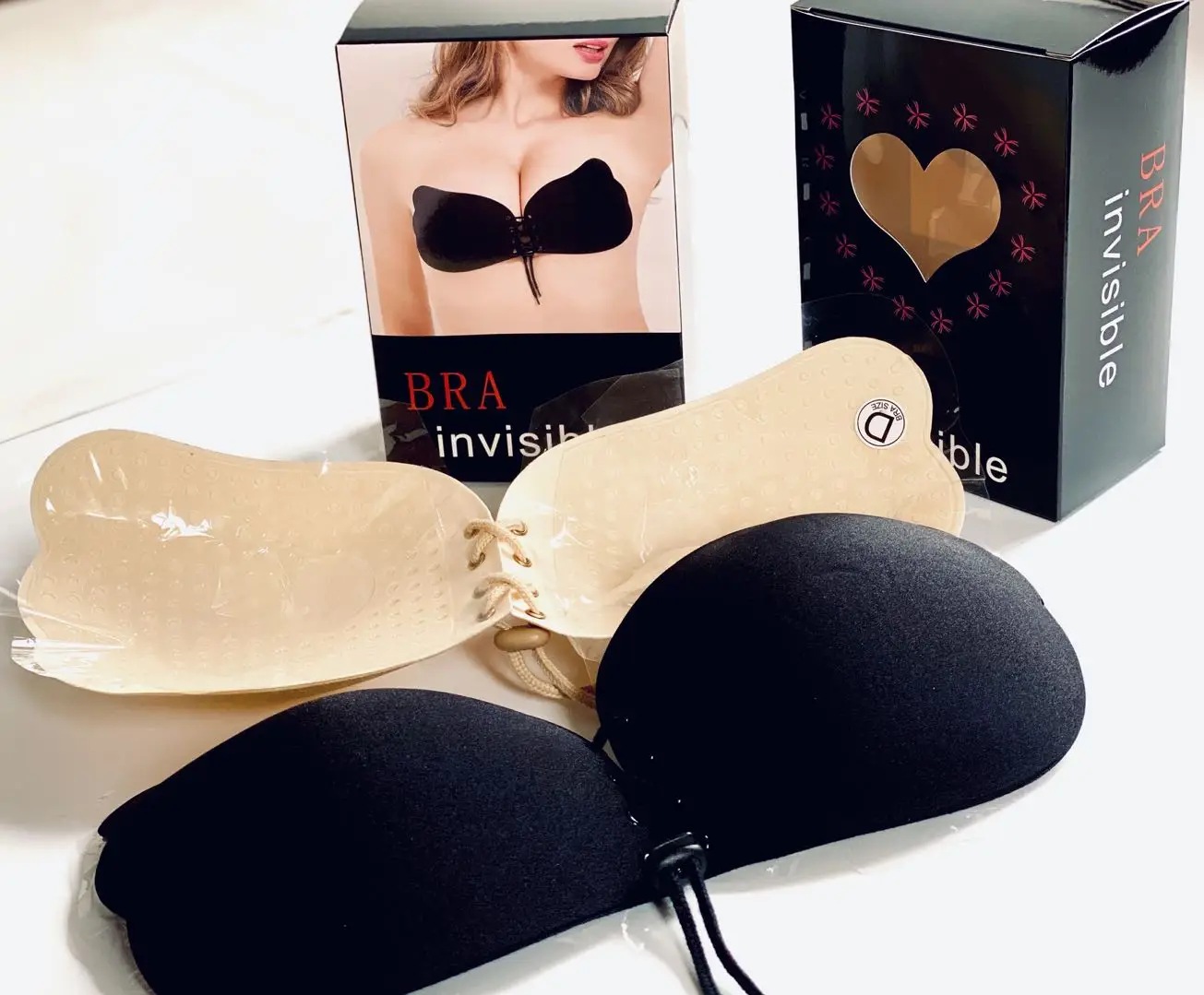 Backless Strapless Bras Push Up Padded Bra For Wedding Party Half Cup Seamless Bra