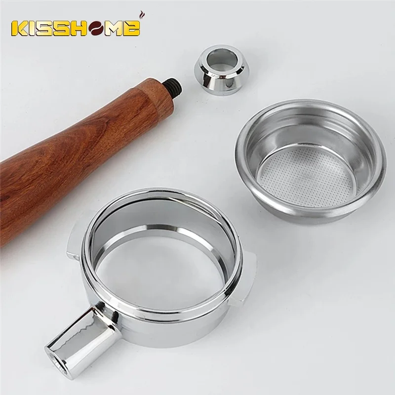 Espresso Machine Accessories Barista Tools For E61 Coffee Bottomless Portafilter 58mm