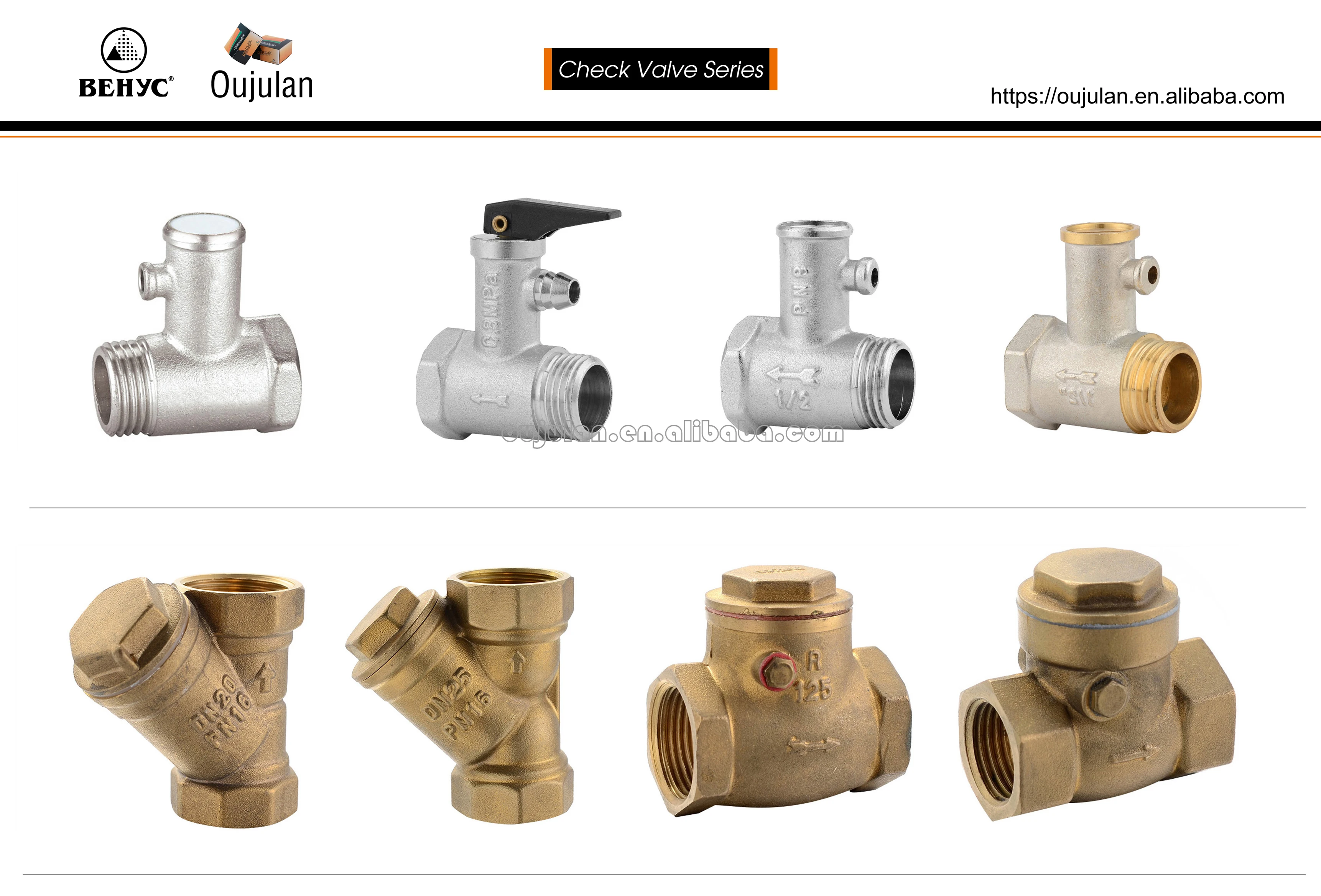 Brass Female Thread Valve Water Pump Foot Check Valve Stainless Steel Net Filter