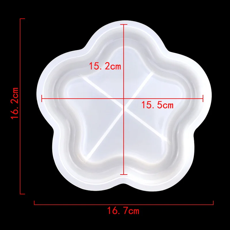 1165 single flower shape cup mat coaster silicone mold epoxy resin mold silicone hand make diy cut mat